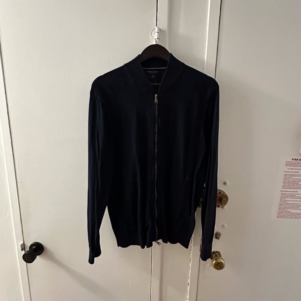 Banana Republic Men's Full-Zip Sweater - Size: Large
